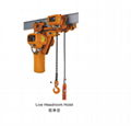 Low headroom electric chain hoist