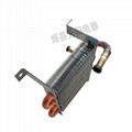 Finned hydrophilic foil evaporator for copper tube condenser of oxygen generator 1