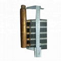 Copper tube evaporator finned