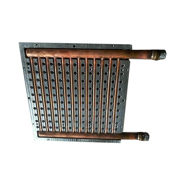 Copper tube evaporator finned hydrophilic foil condenser for single line sinteri