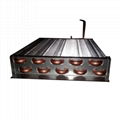 Copper tube evaporator finned