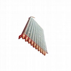 Copper tube evaporator finned hydrophilic foil condenser for dryer