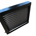 Copper tube evaporator finned