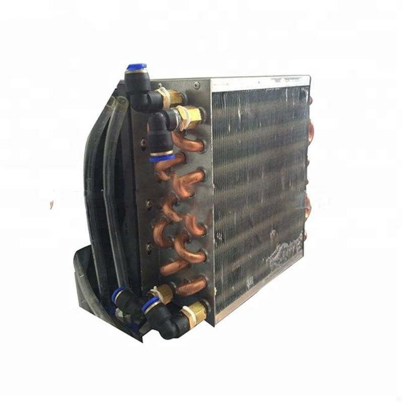 Copper tube evaporator finned hydrophilic foil condenser for beauty equipment