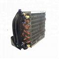 Copper tube evaporator finned