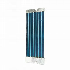 Copper tube evaporator finned hydrophilic foil condenser for harvesters