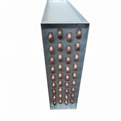 Copper tube evaporator finned