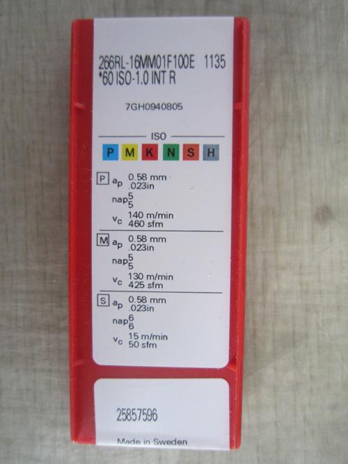 山特維克sandvik 數控刀片 266RL-16MM01F
