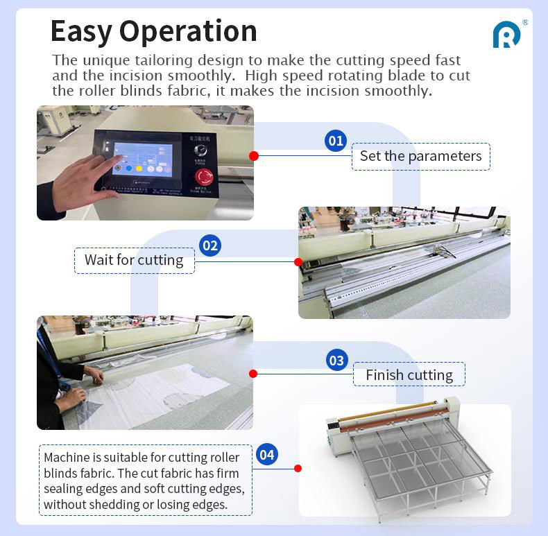 Multi-functional double-knife roller blind cutting machine 3