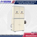 Automatic curtain vertical setting machine