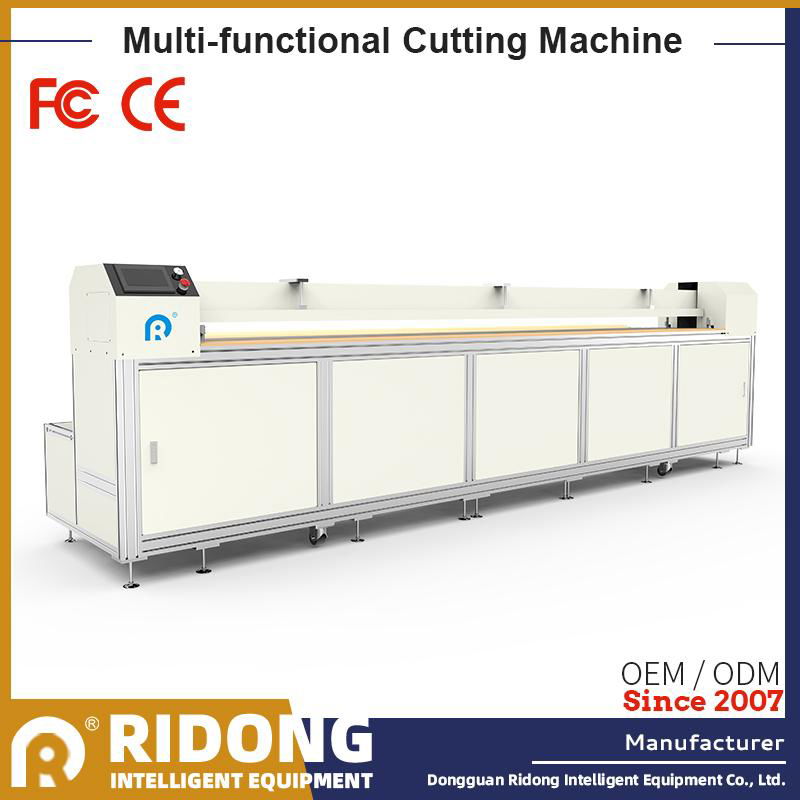 Roller blinds cutting machine