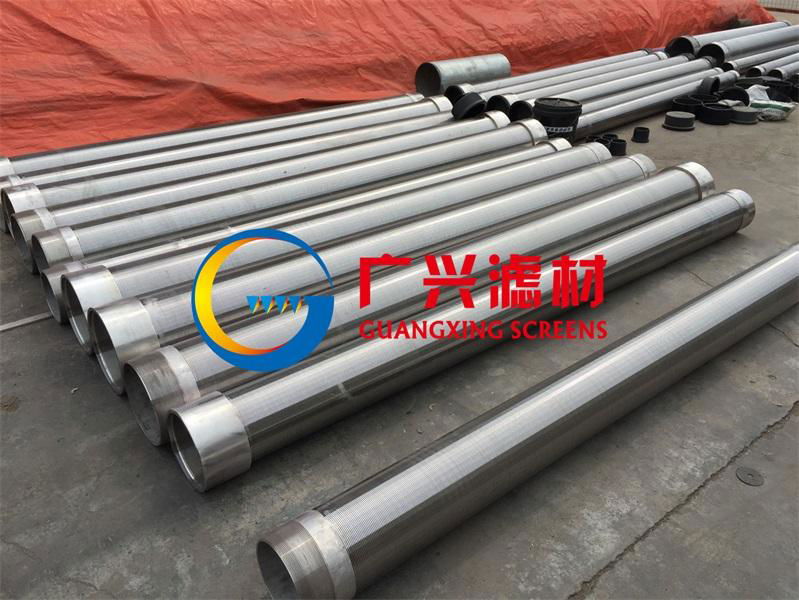 Stainless steel wedge shaped sand control filter tubes for water wells 2