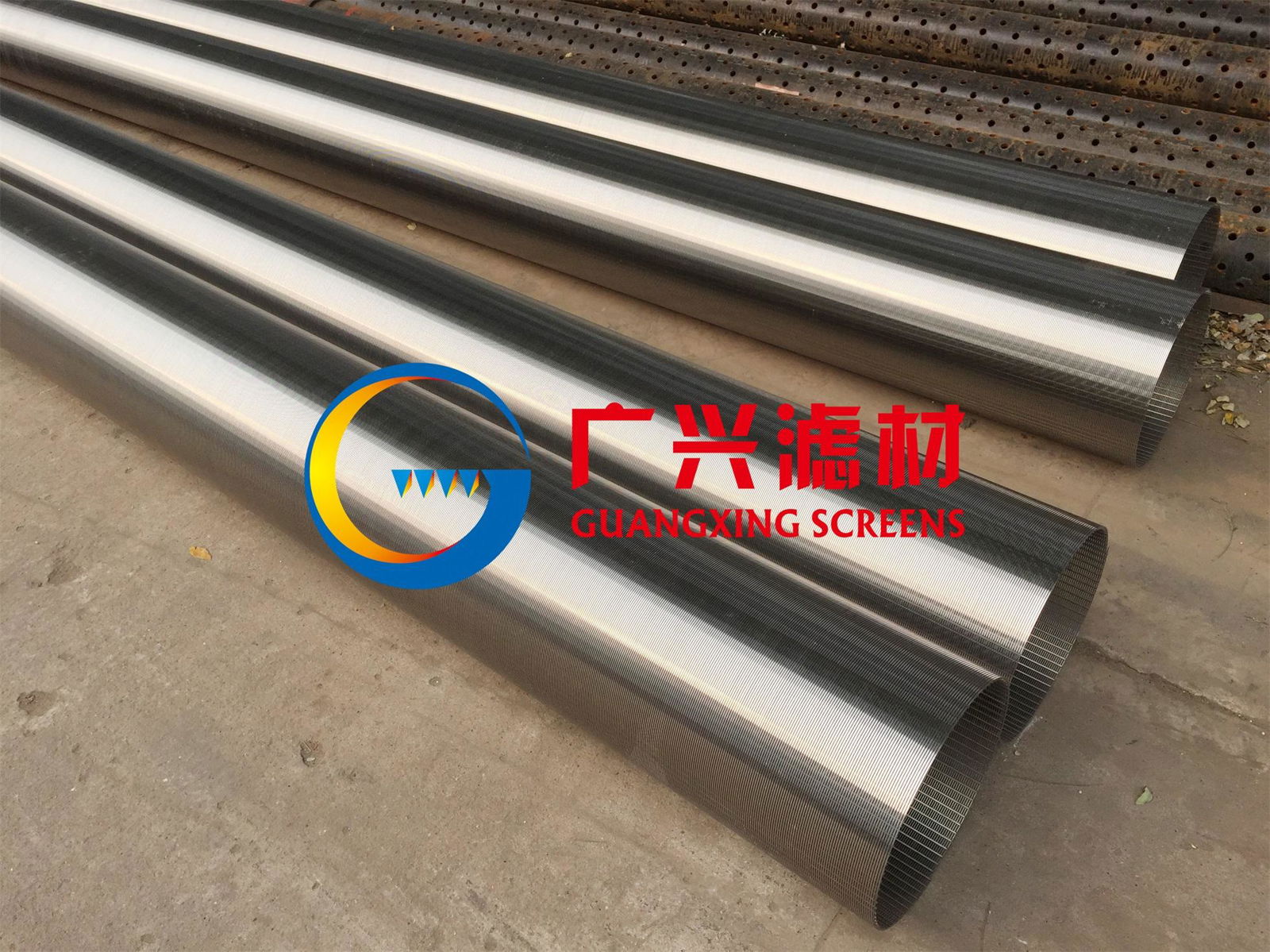 Stainless steel wedge shaped sand control filter tubes for water wells 4