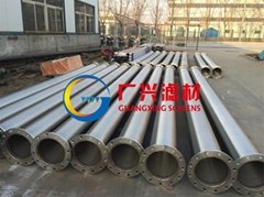 Stainless steel wedge shaped sand control filter tubes for water wells