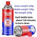 OEM 400ml Empty Tinplate Aerosol Can for Gas Butane for Camping 3