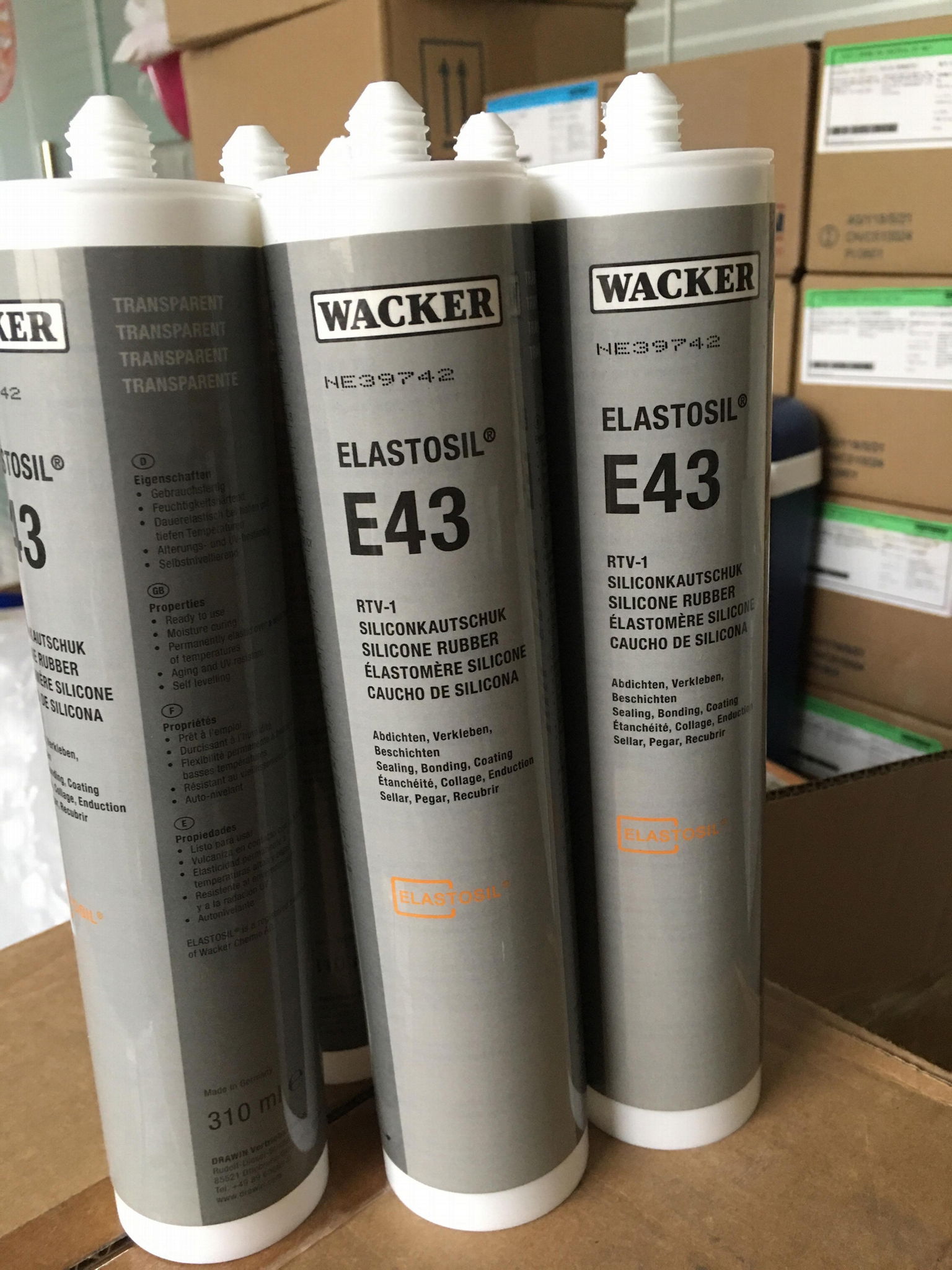 供應瓦克E43硅橡膠粘接劑 2