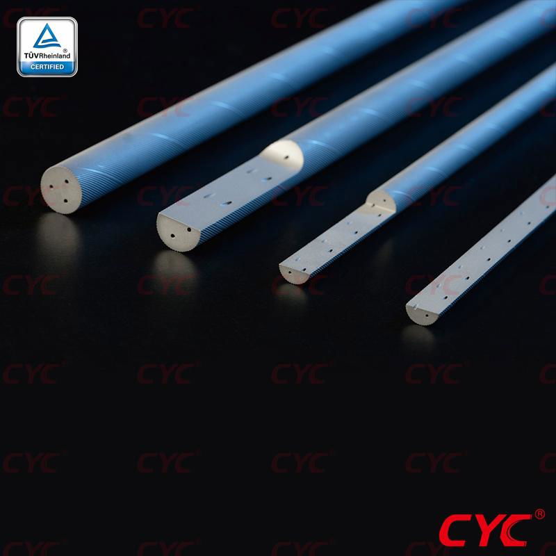 Helical Coolant carbide rods 2 helical holes 40 degree h6 tolerance