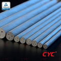 Helical Coolant carbide rods 3 helical holes 30 degree h6 tolerance 1