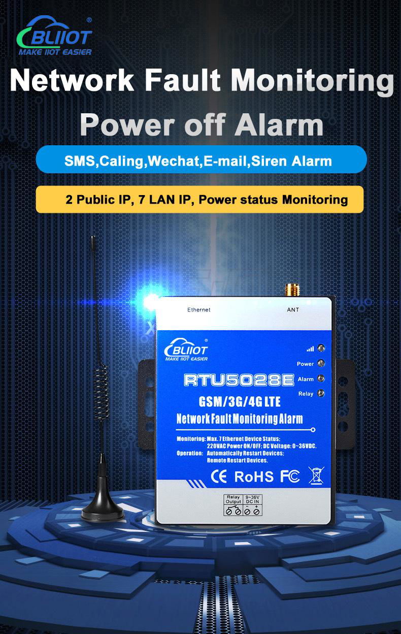 Wireless Network Fault Monitoring RTU for Disconnection and Power Failure