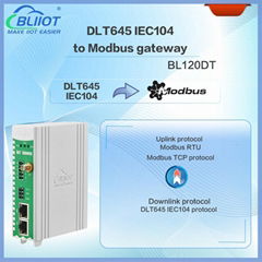 BLIIoT| New Version BL120DT DL/T645 IEC 104 to Modbus Conversion in Power System