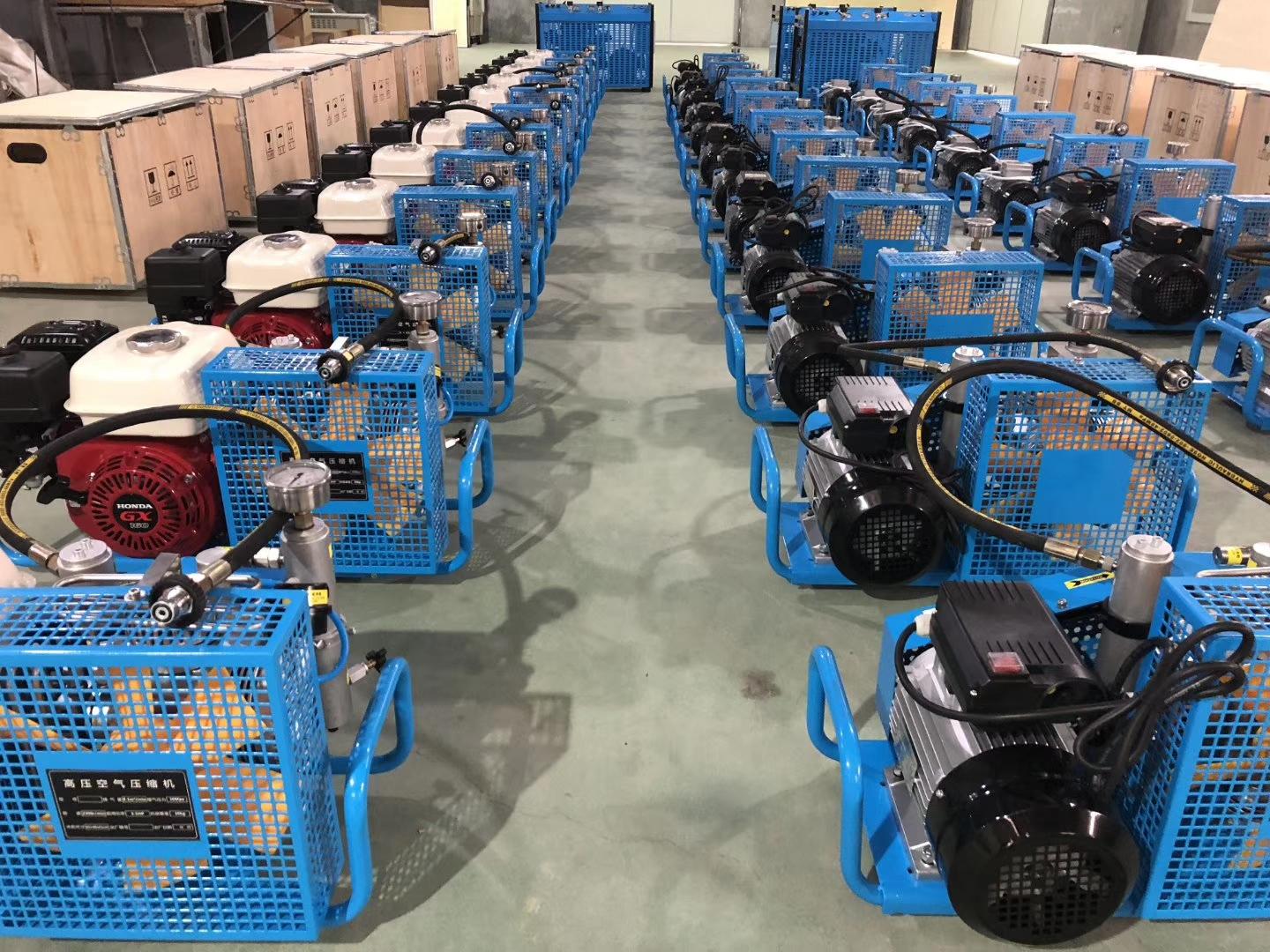 JGX100空气呼吸器充气泵 国产100L排量30公斤压强空气压缩机