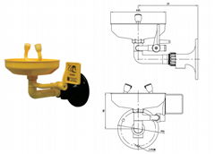 ABS Wall-mounted Eyewash