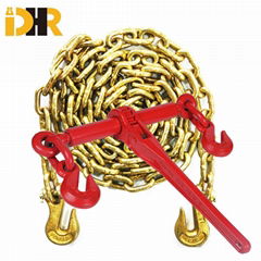 Heavy Duty G70 Load Chain With Grab Hook And Ratchet Load Binders