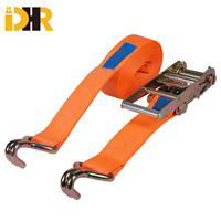 1 - 10 Ton Ratchet Tie Down Straps with Double J Hook