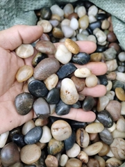 mixed pebbles, landscaping stones, garden stones cobblestone river stones,