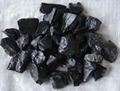 Black landscape rocks, garden stones,