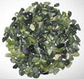 Green pebbles, landscaping stones,
