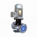 IMC-L磁力管道离心泵无泄漏耐腐蚀化工泵不锈钢立式增压泵 1