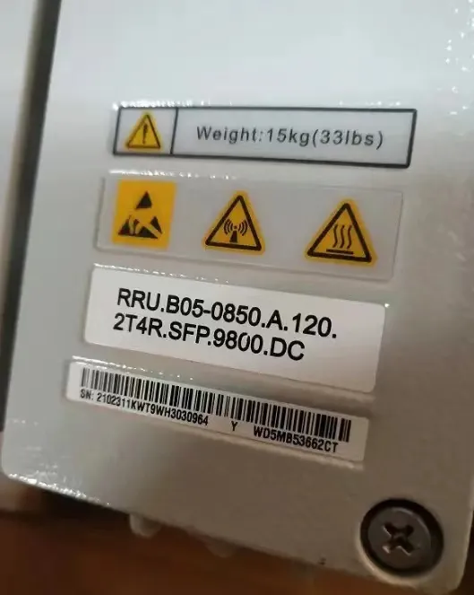 RRU huawei RRU3662 power supply 48v 850MHZ 2311KWT WD5MB53662CT for CDMA/LTE 5