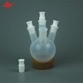 冷凝裝置單頸PFA燒瓶配套氟化氫反應用多頸圓底反應瓶 3