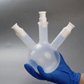 冷凝裝置單頸PFA燒瓶配套氟化氫反應用多頸圓底反應瓶 1