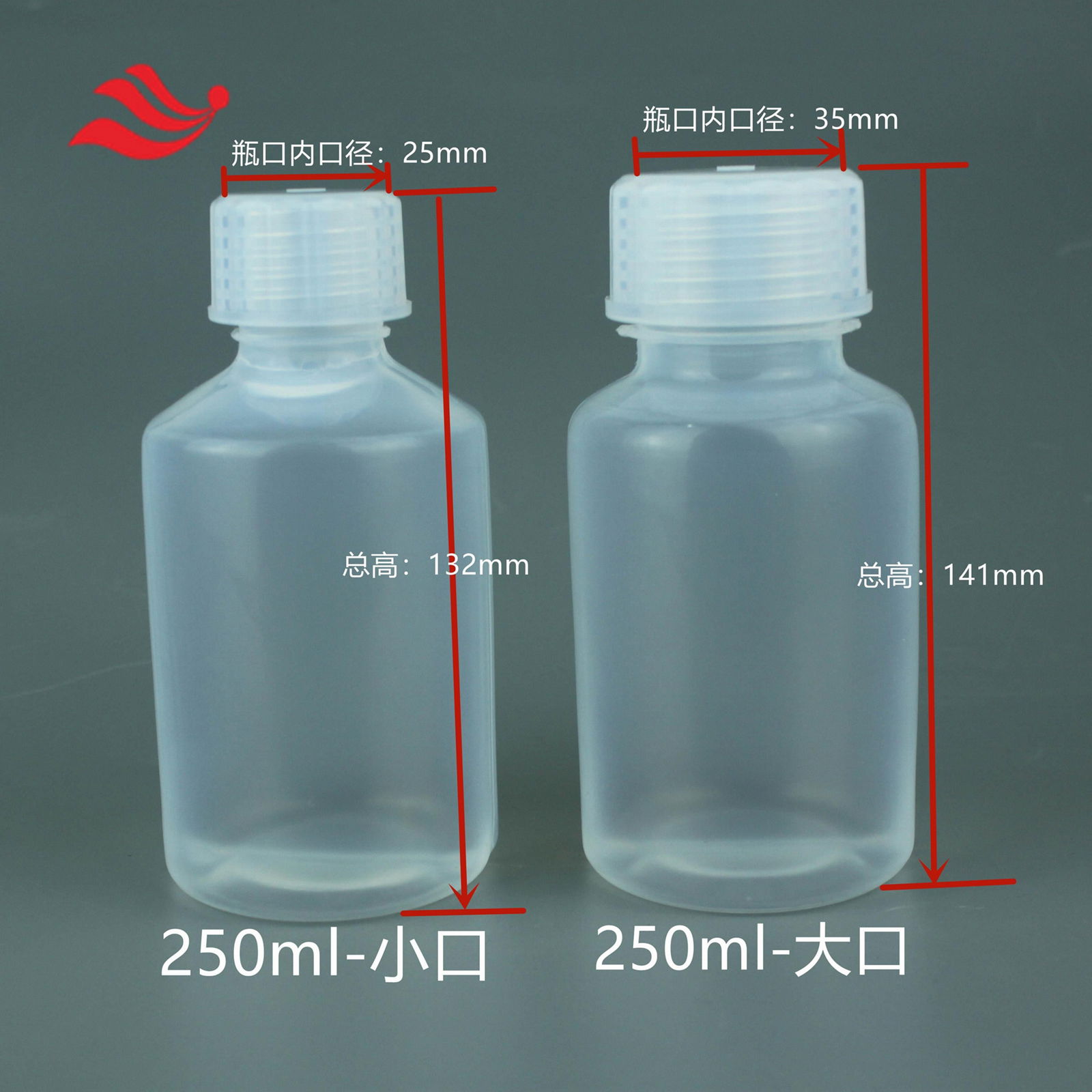 新能源行業PFA試劑瓶耐腐蝕PFA儲液瓶低本底PFA樣品瓶