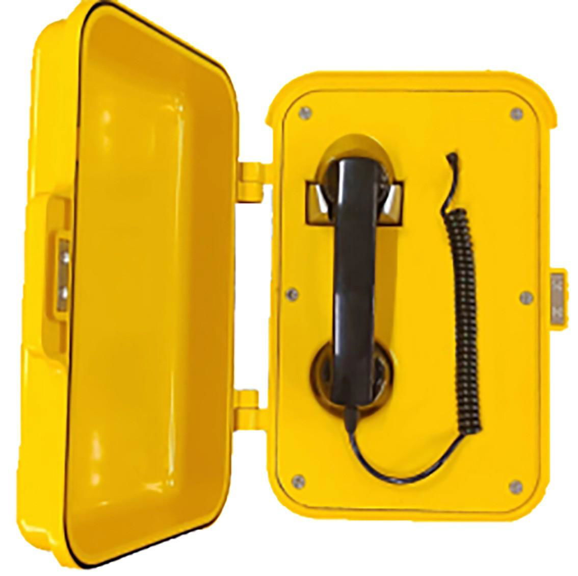 摘機直通工業電話 熱線速撥 帶蓋防水電話 3