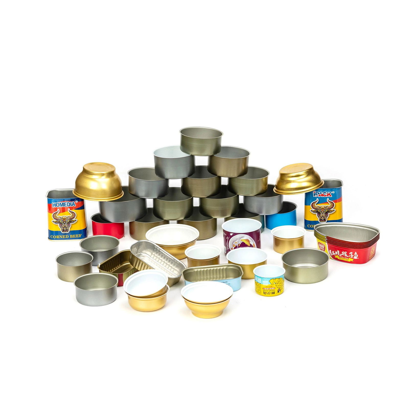 Milk Powder Metal Tin Can Nutritional Customized Food Round Packing with OEM 5