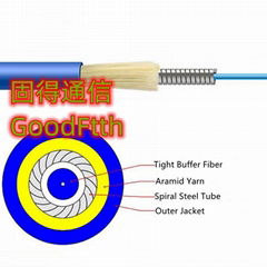 Armoured Optical Cable up to 48 Cores Fibers PVC LSZH PE TPU GoodFtth