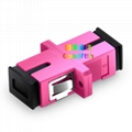 Fiber Adapter SC to SC Simplex Duplex Plastic Metal
