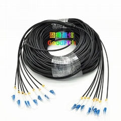 Armored Tactical Patch Cord Cable SC LC FC ST MU E2000 MPO MTP SM G652D G657 TPU