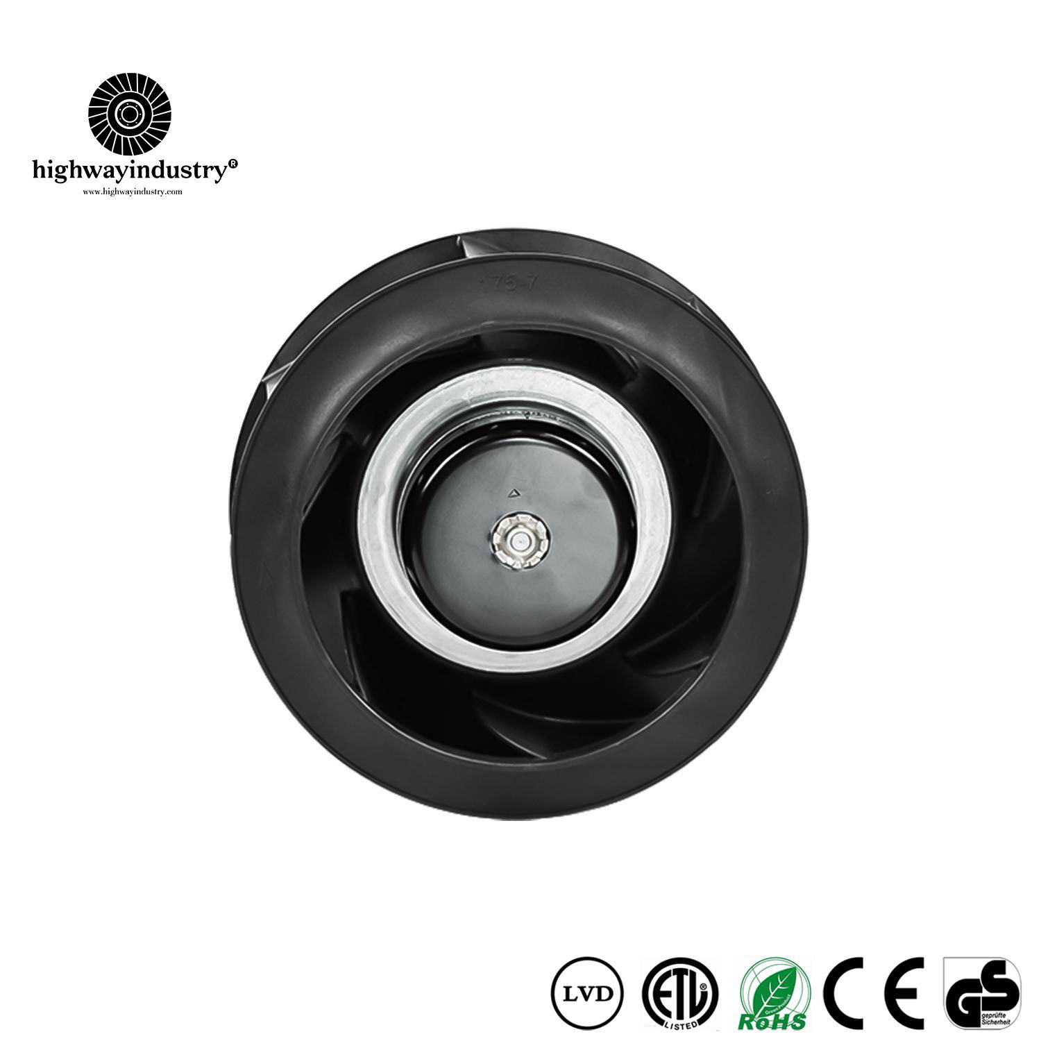 Highway EC industrial  Brushless Backward Curved Centrifugal fan for condenser 5