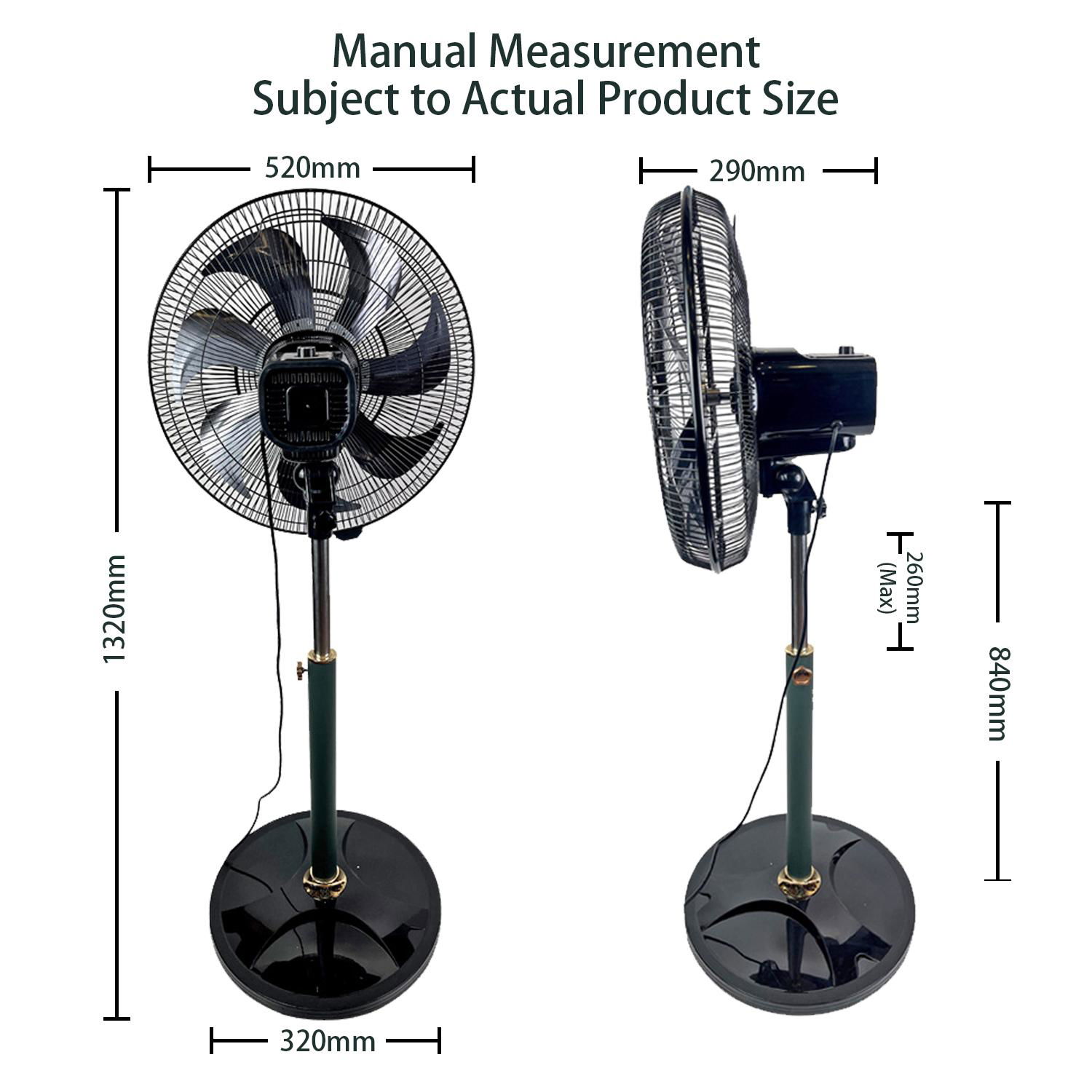 Highway High Quality 18 " Household Floor Fan Pedestal Fan  3