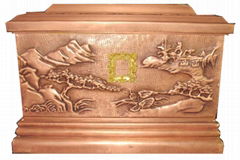 供應純銅骨灰盒1605-HL