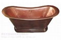 Manufacturer direct supply of pure copper bathtubs