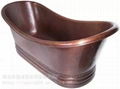 Manufacturer direct supply of pure copper bathtubs 2