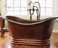 Factory supply bathroom copper bathtub