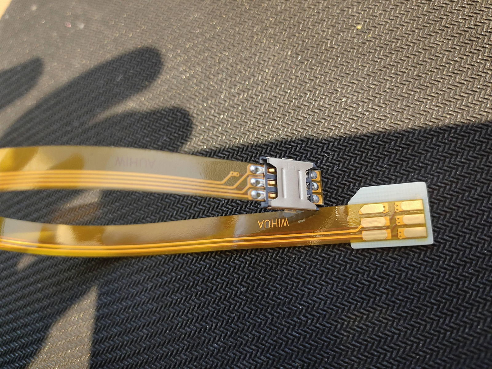 Sim card extender fpc cable with Push slot 4