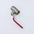 China factory mini ball pressure washing ball valve with red handle float ball  5