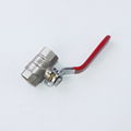 China factory mini ball pressure washing ball valve with red handle float ball 